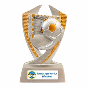 Danmark statuett 11 cm med eget vinylmotiv