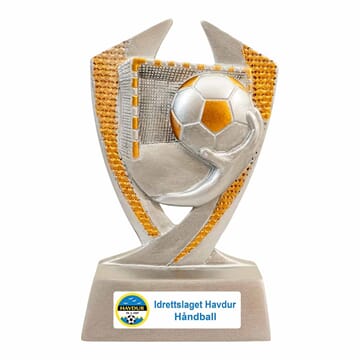 Danmark statuett 11 cm med eget vinylmotiv