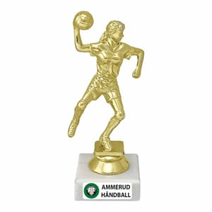 Odense dame statuett 15 cm med eget vinylmotiv