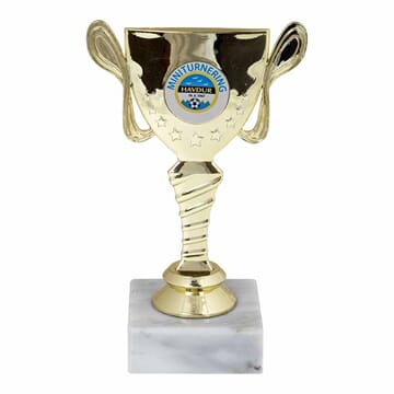 Gustav statuett 14 cm med eget vinylmotiv