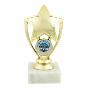 Agneta statuett 12 cm med eget vinylmotiv