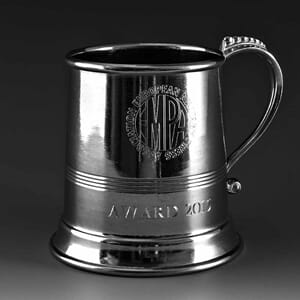 Bassano tinn krus 12 cm