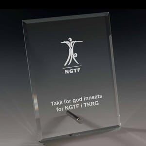 Lofoten krystall plakett i 3 størrelser