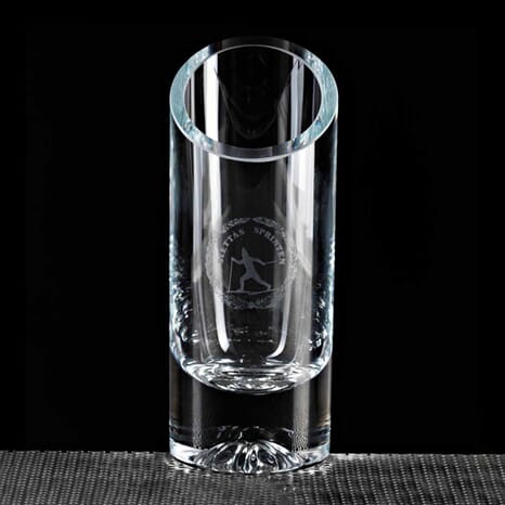 Lom vase i 5 størrelser med eget sandblåst motiv