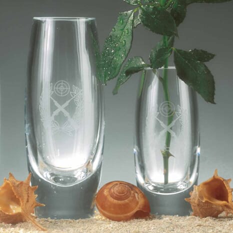 Rondane glassvase i 6 størrelser med eget sandblåst motiv
