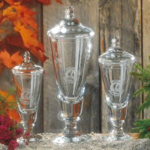 Stryn glasspokal i 4 størrelser med eget sandblåst motiv