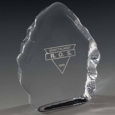 Oppdal glassbrikke i 5 størrelser med eget trykt motiv