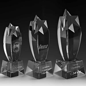 Star krystall i 3 størrelser