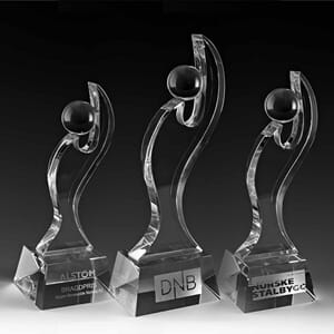 Visby krystall i 3 størrelser