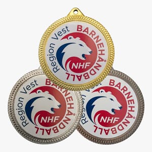 Voss medalje 60 mm med eget vinylmotiv