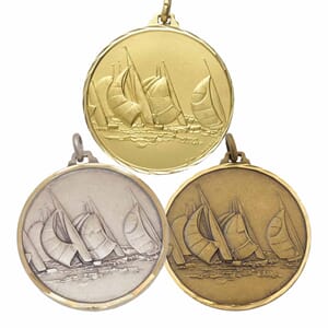 Seiling medalje i messing 42 mm