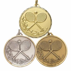 Tennis medalje i messing 42 mm