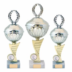 Canada pokaler med lokk i 3 størrelser