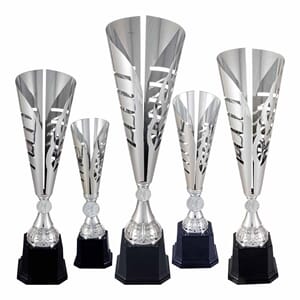 Kristiansand pokaler i 8 størrelser