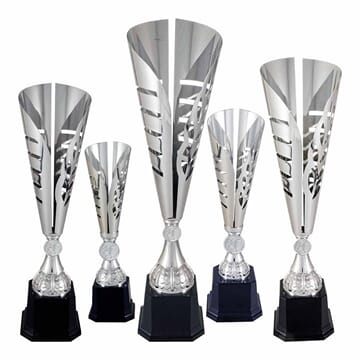 Kristiansand pokaler i 8 størrelser