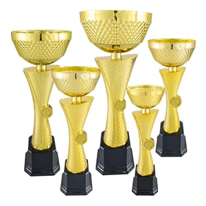 Lima pokaler i 6 størrelser