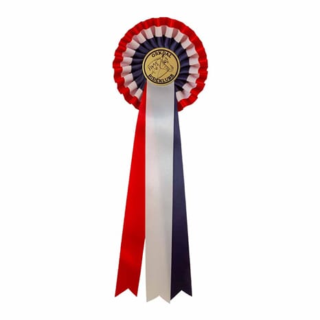Nasjonalfarget rosett 43,5 cm