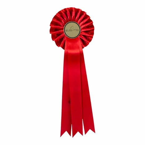 Rød rosett 43,5 cm