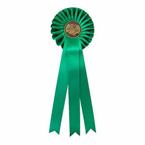Grønn rosett 43,5 cm