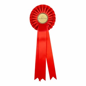 Rød rosett 36 cm