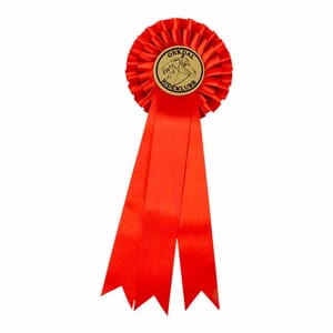 Rød rosett 31 cm
