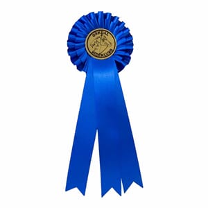 Blå rosett 31 cm