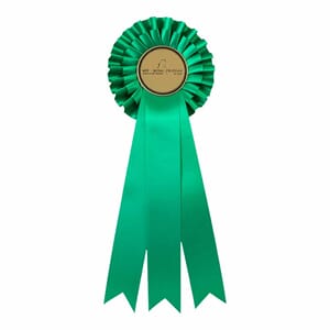 Grønn rosett 31 cm