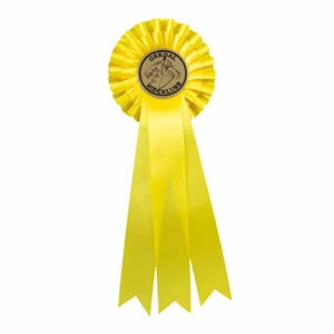 Gul rosett 31 cm