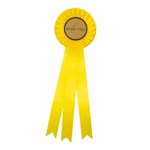Gul rosett 25 cm