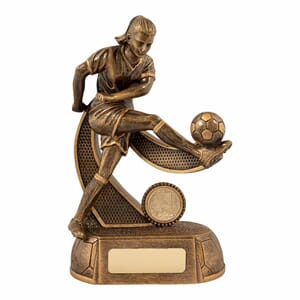 Lyon fotball dame statuett